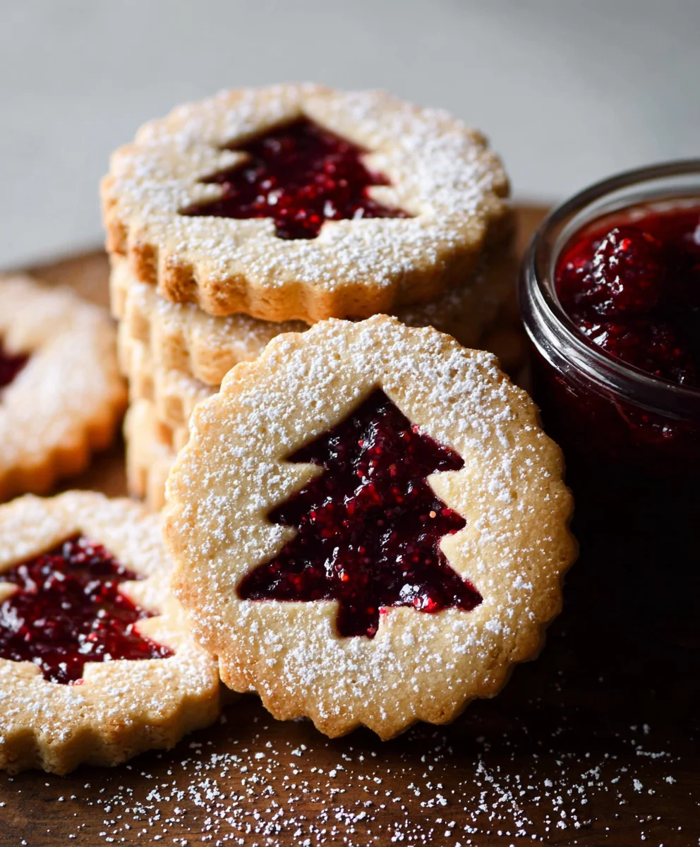 Raspberry Linzer Cookies - Classic Festive Treats