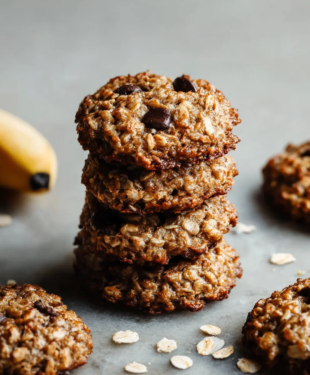 Healthy Banana Oat Cookies-Easy Guilt-Free Treat
