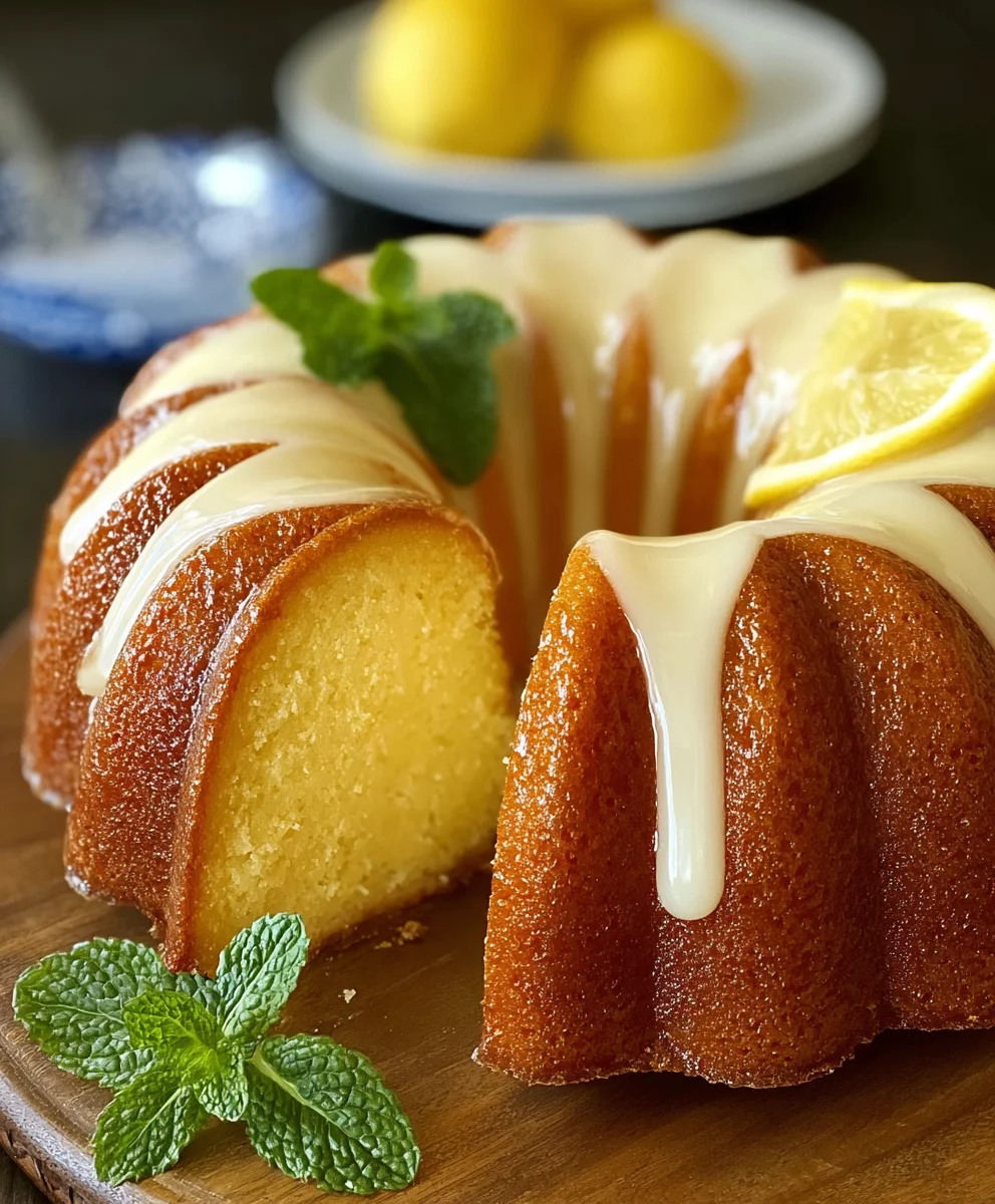 Easy Lemon Bundt Cake- Moist & Zesty Dessert