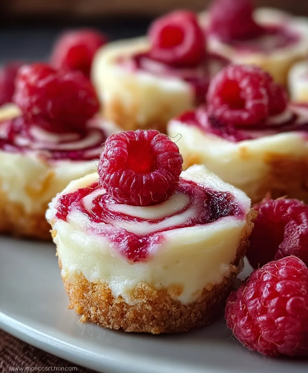 Easy Raspberry Cheesecake Bites - Delicious Dessert
