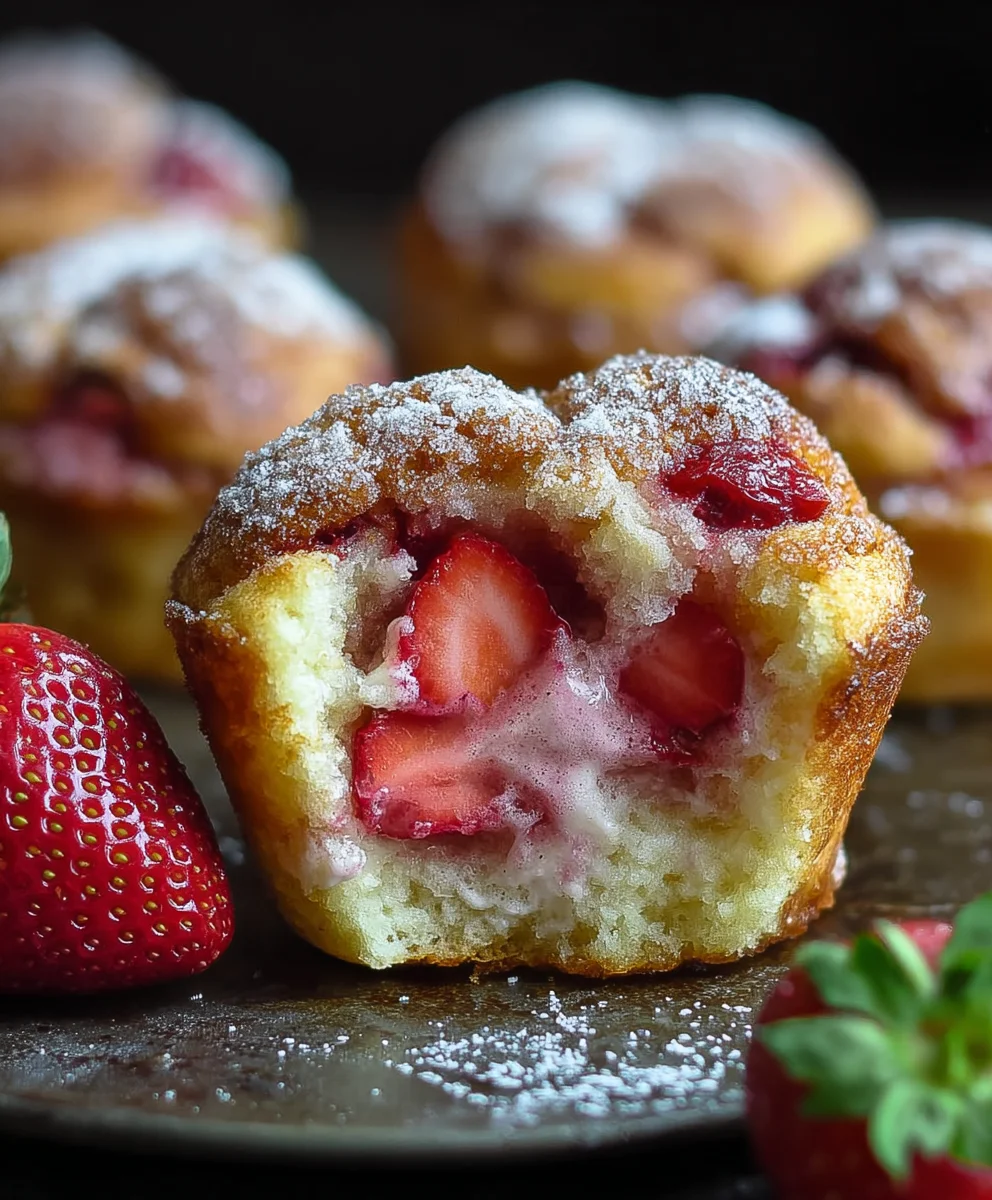 Strawberry French Toast Muffins-Easy Breakfast Recipe