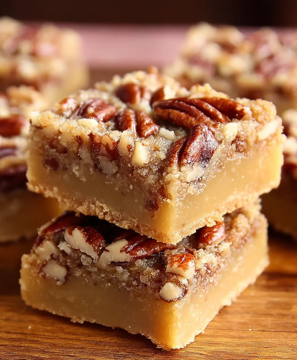 Carolina Pecan Bars-Sweet & Nutty Treat