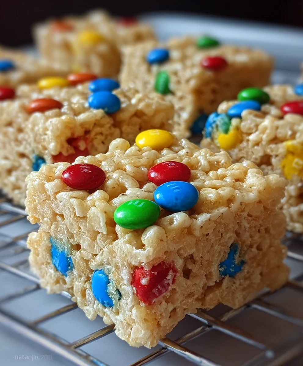 M&Ms Rice Krispie Treats Fun-Easy Recipe