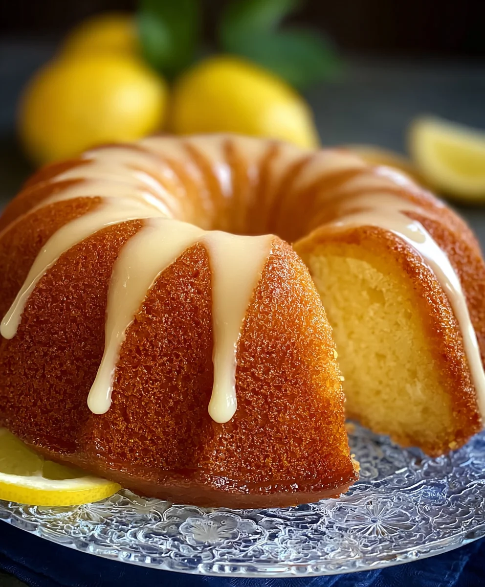 Easy Lemon Bundt Cake- Moist & Zesty Dessert