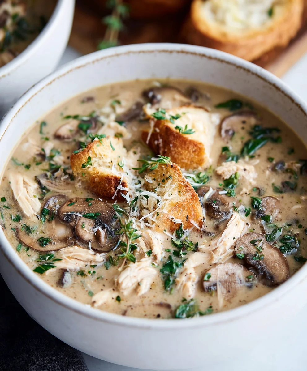 Easy Rotisserie Chicken Mushroom Soup Comfort