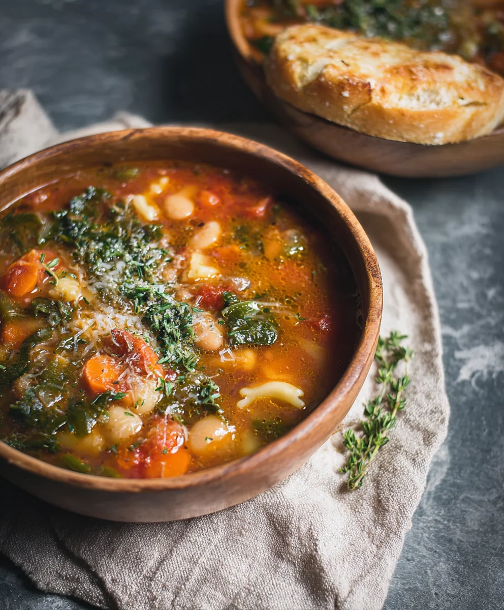 Hearty Winter Minestrone Soup-Easy Beef Recipe