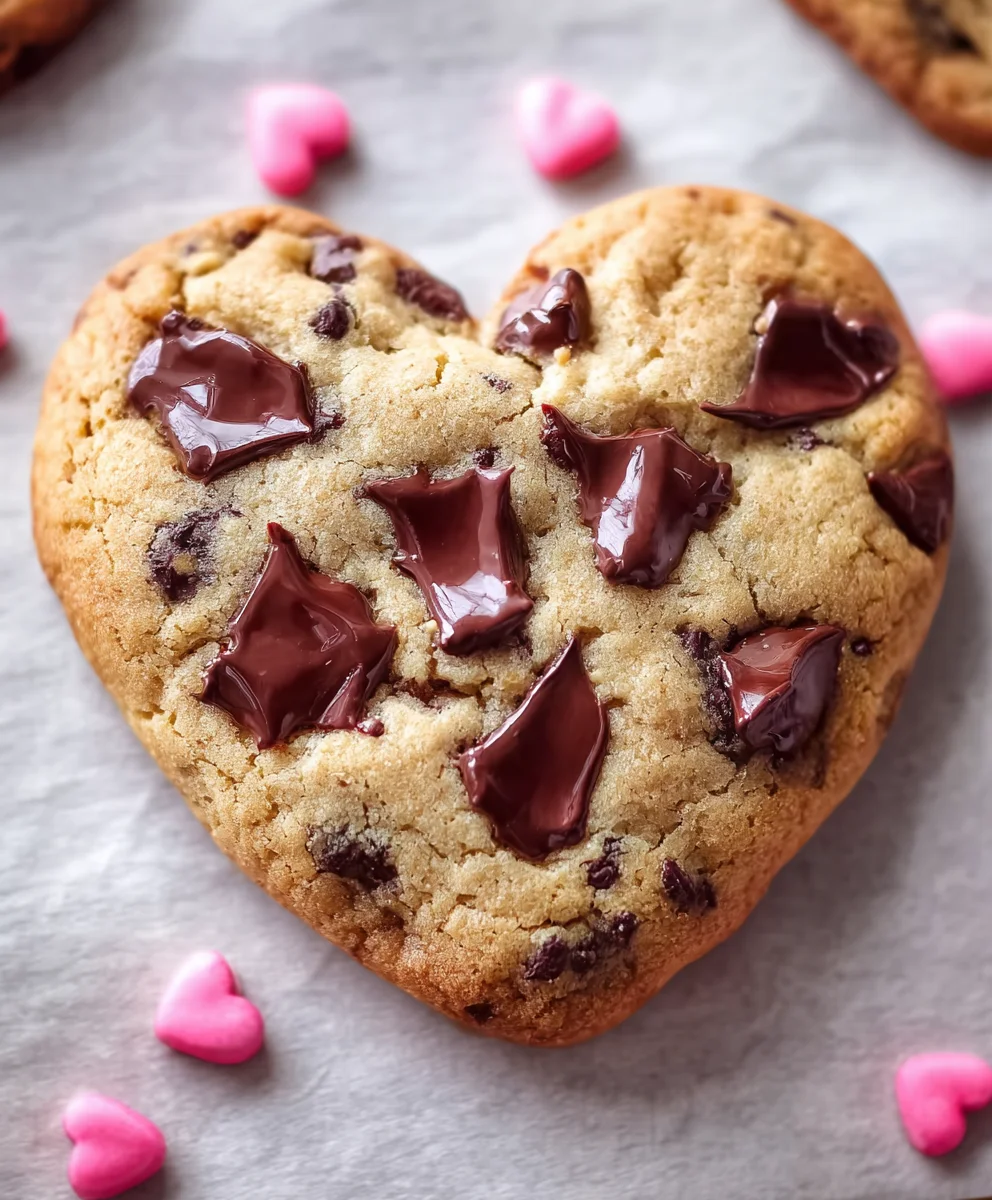 Heart Shaped Chocolate Chip Cookies - Love This Recipe