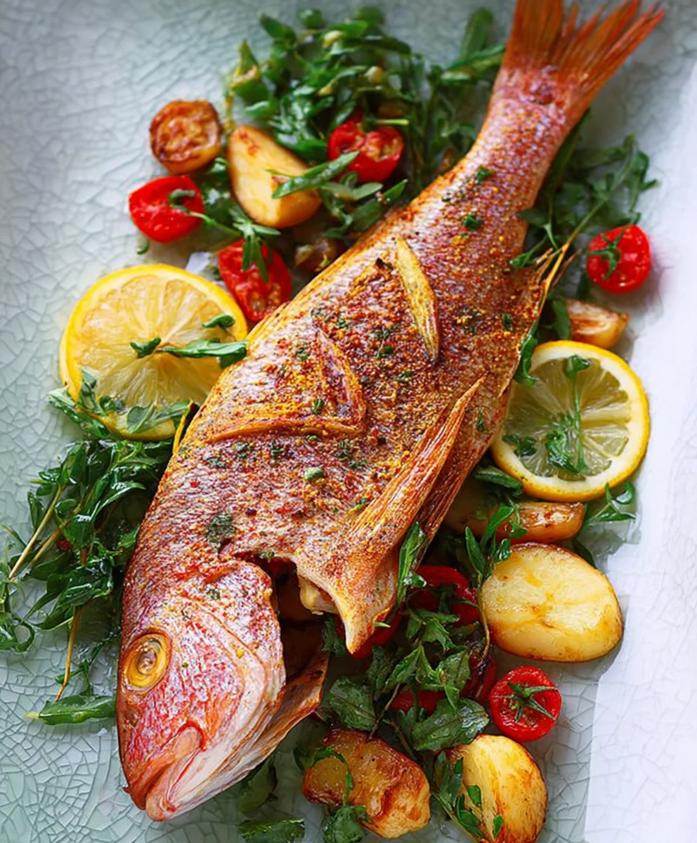 Easy Oven Baked Whole Snapper Recipe