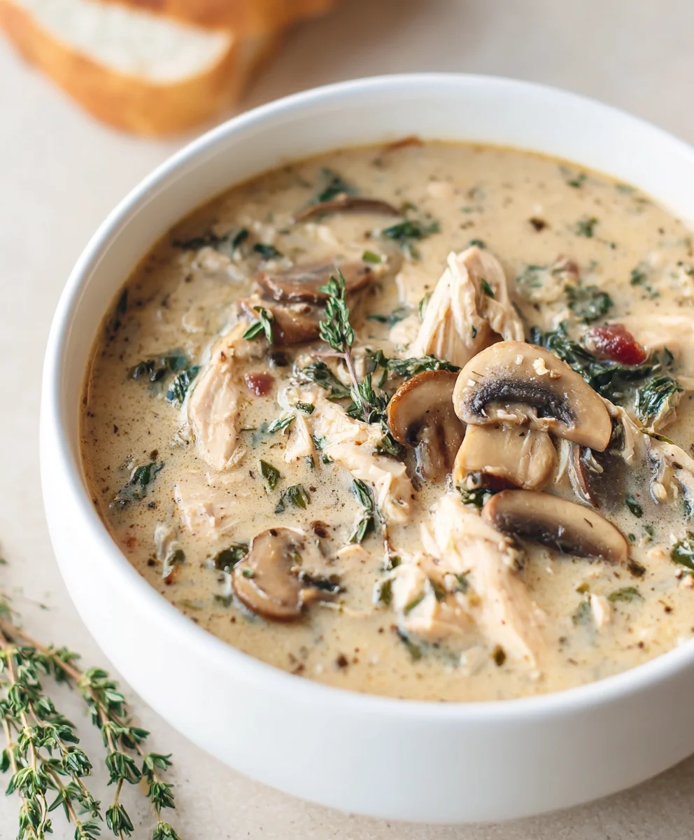 Easy Rotisserie Chicken Mushroom Soup Comfort
