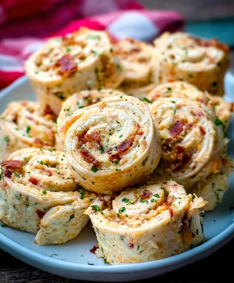 Crack Chicken Pinwheels - Easy Appetizer Recipe