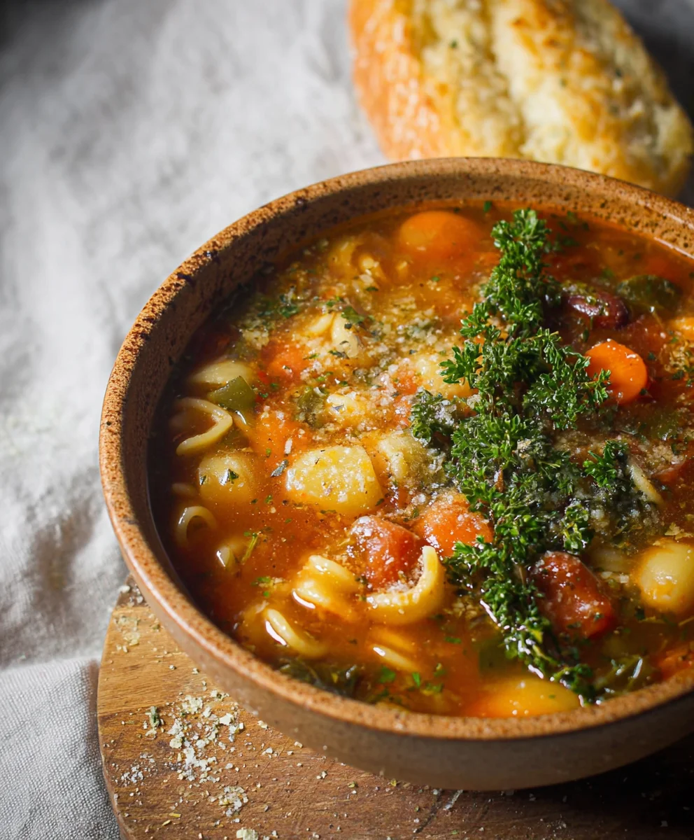 Hearty Winter Minestrone Soup-Easy Beef Recipe