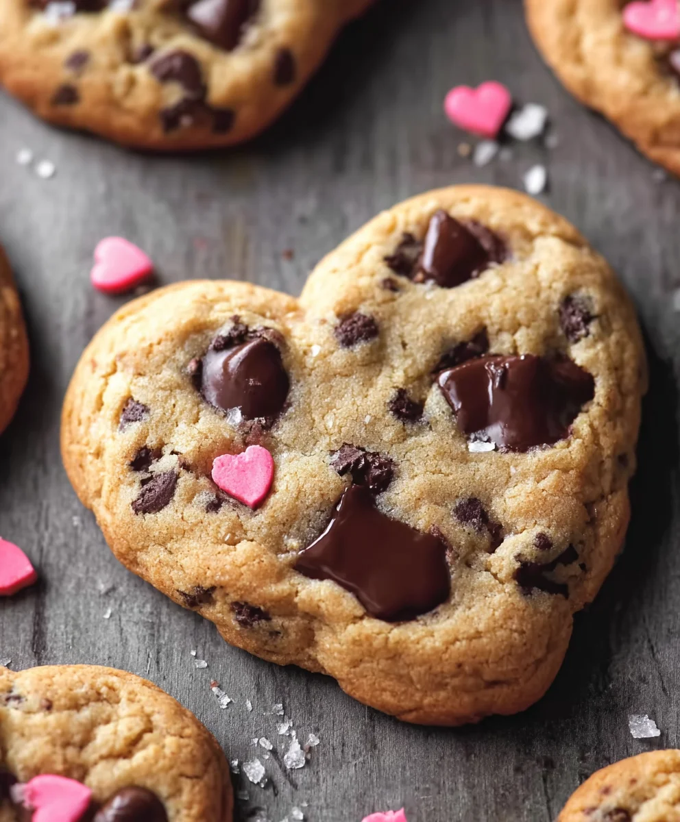 Heart Shaped Chocolate Chip Cookies - Love This Recipe