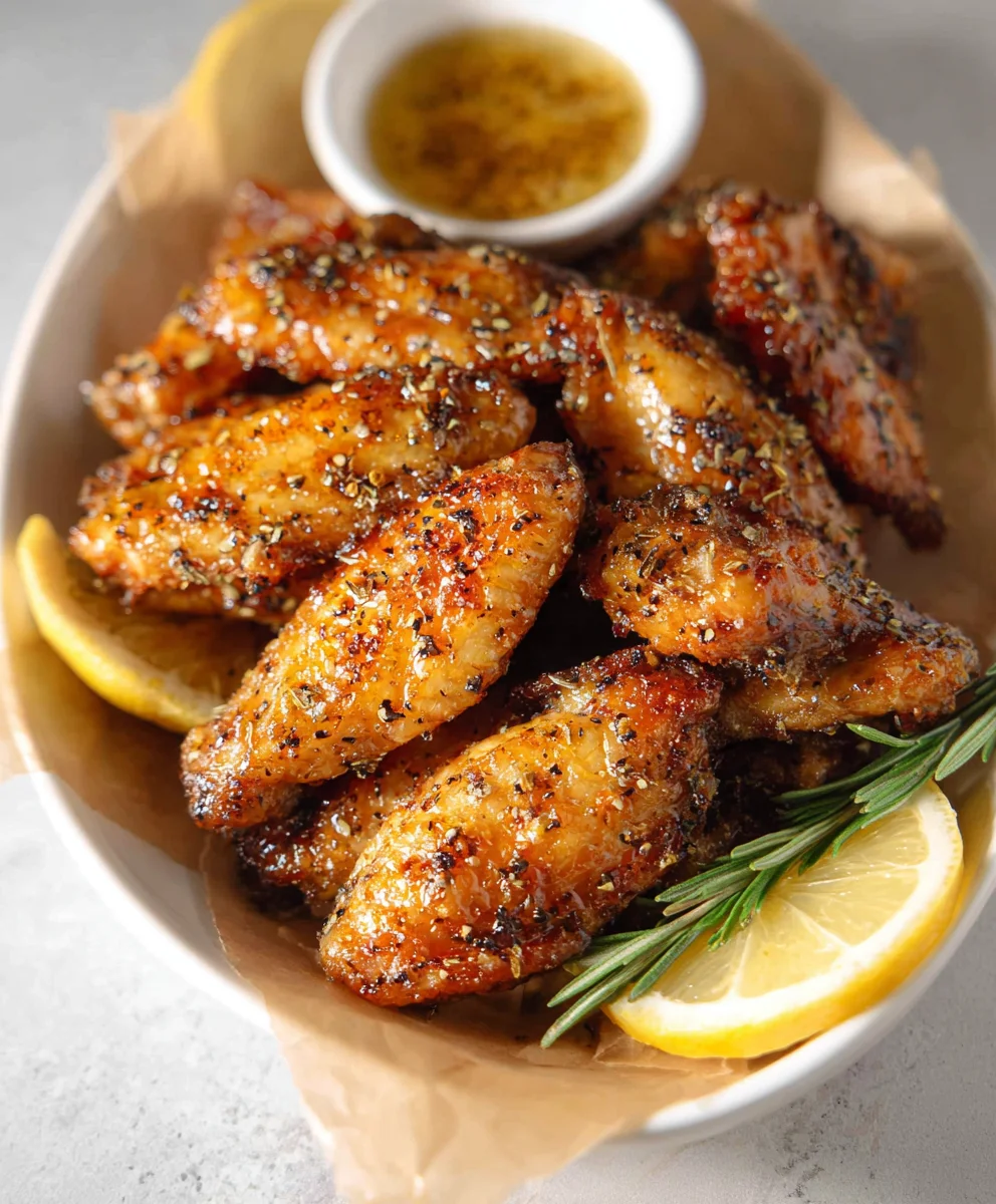 Honey Lemon Pepper Beef Wings Recipe