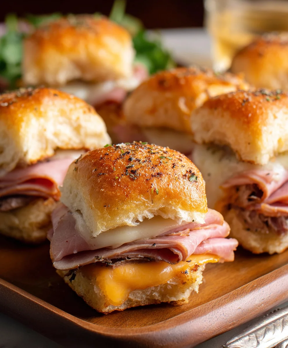 Easy Beef Beef Ham Cheese Sliders Recipe