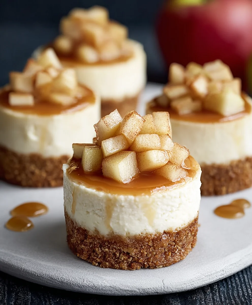 Apple Mini Cheesecakes- Easy Delicious Dessert