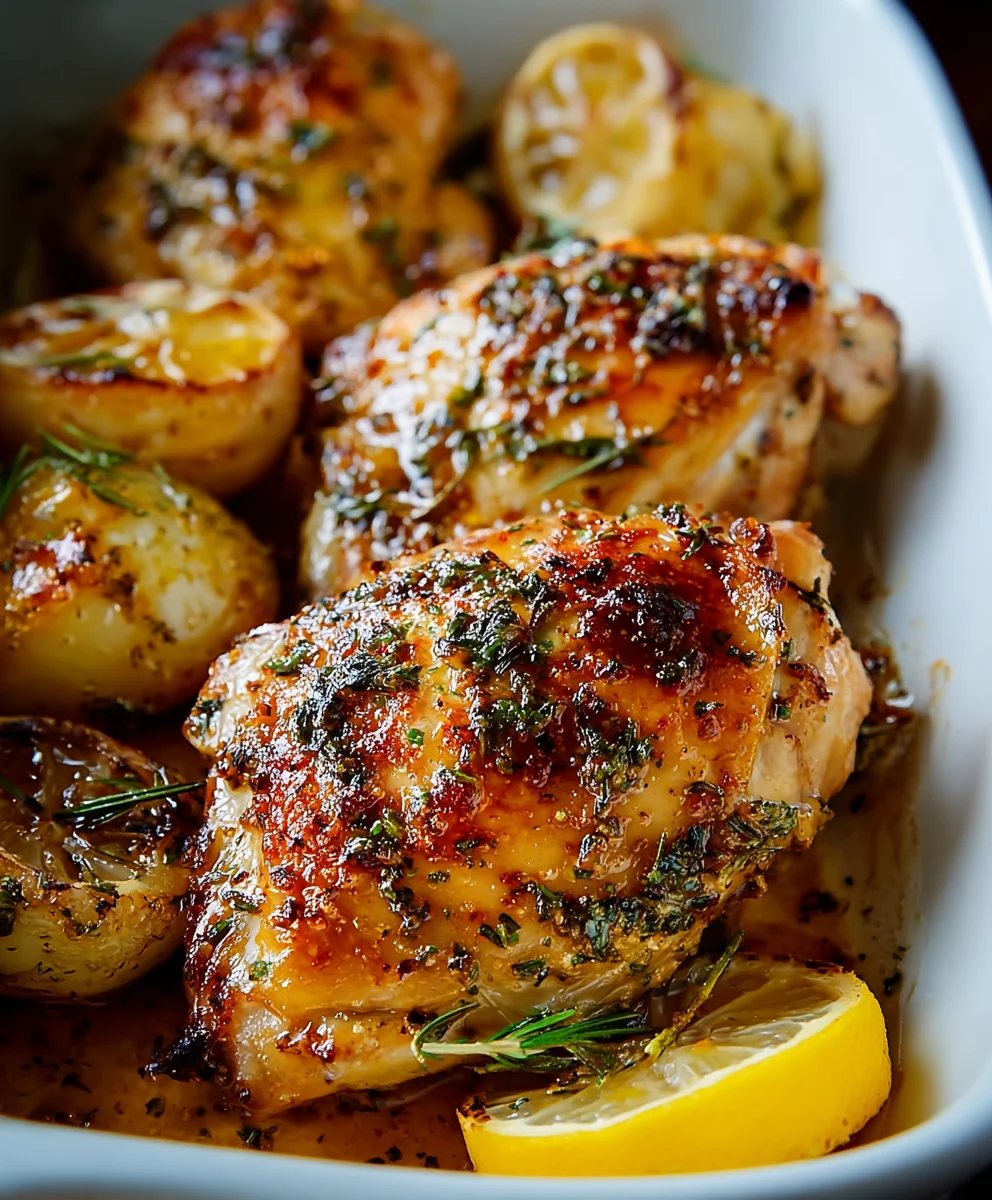 Easy Baked Lemon Butter Chicken Recipe