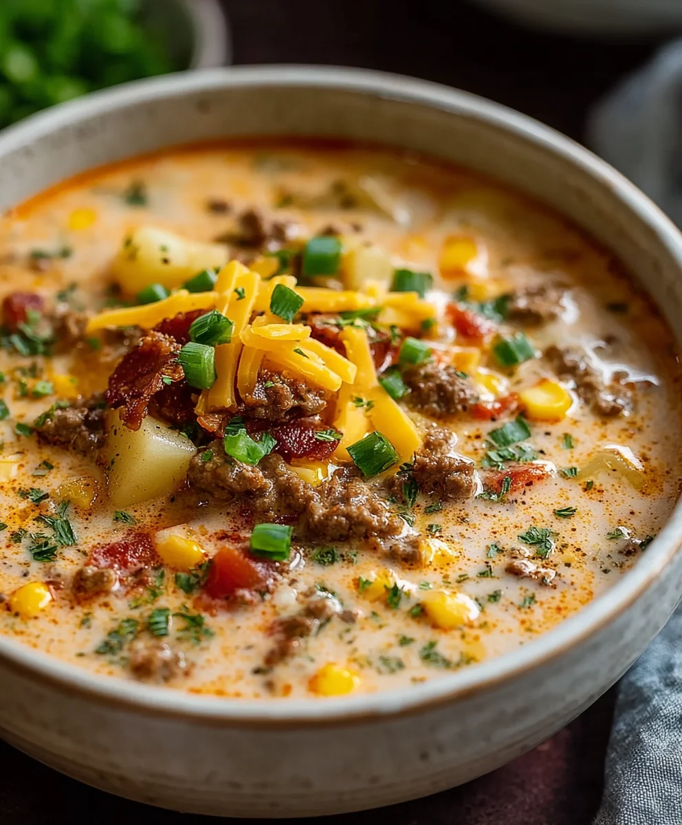 Creamy Cowboy Soup-Hearty Beef Flavor