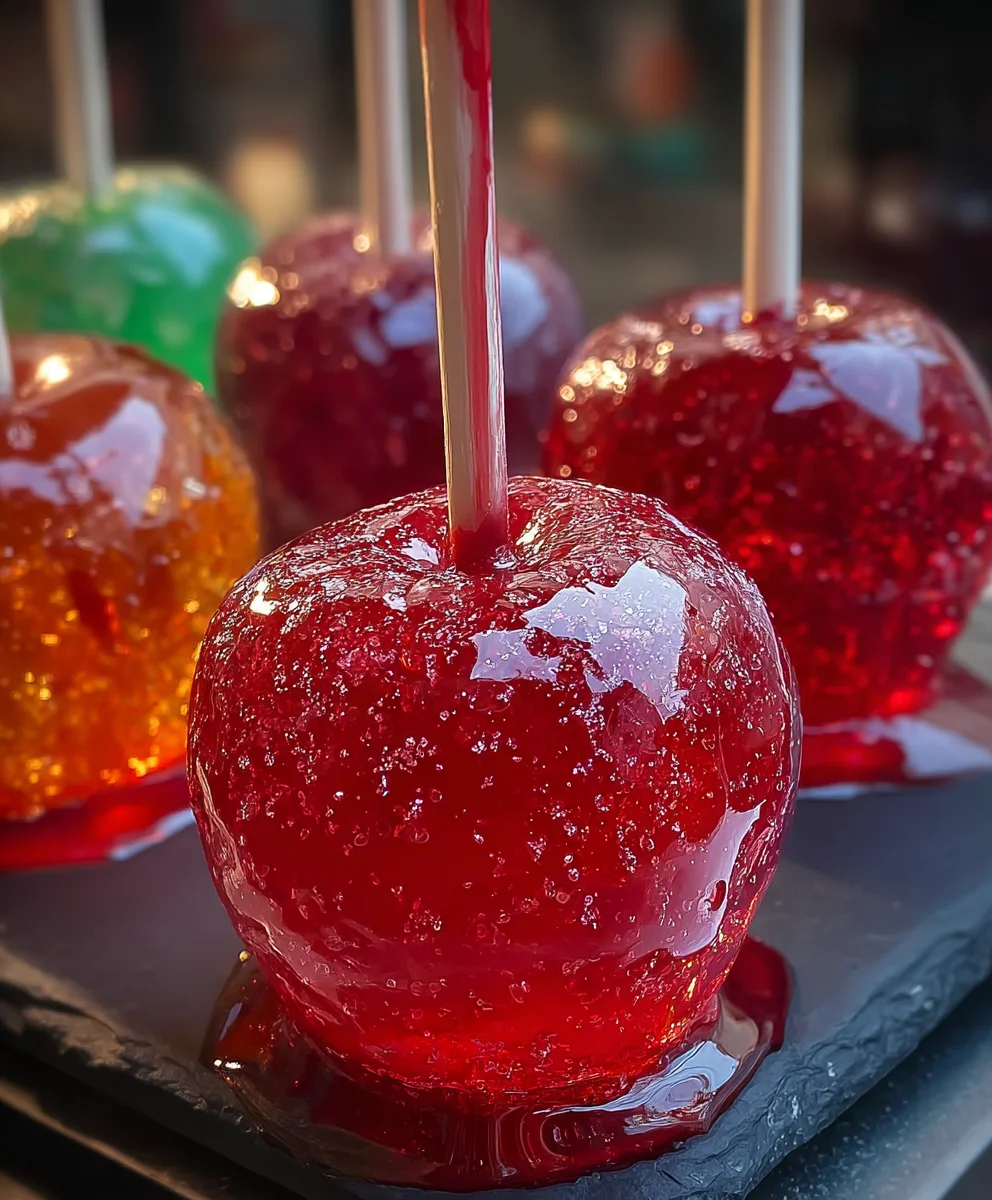 Jolly Rancher Candy Apples - A Sweet Treat