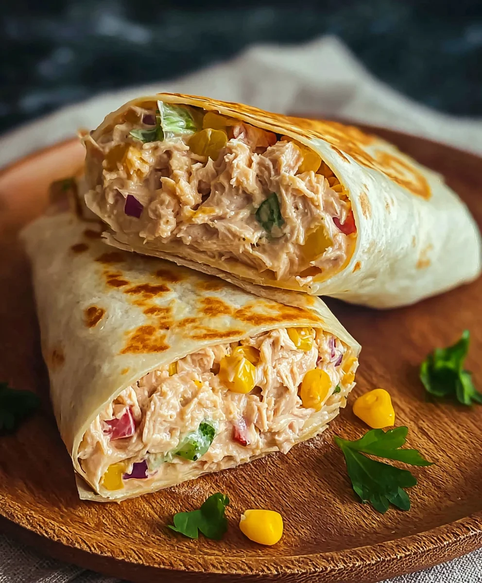 Quick Tuna Melt Wrap Easy Recipe