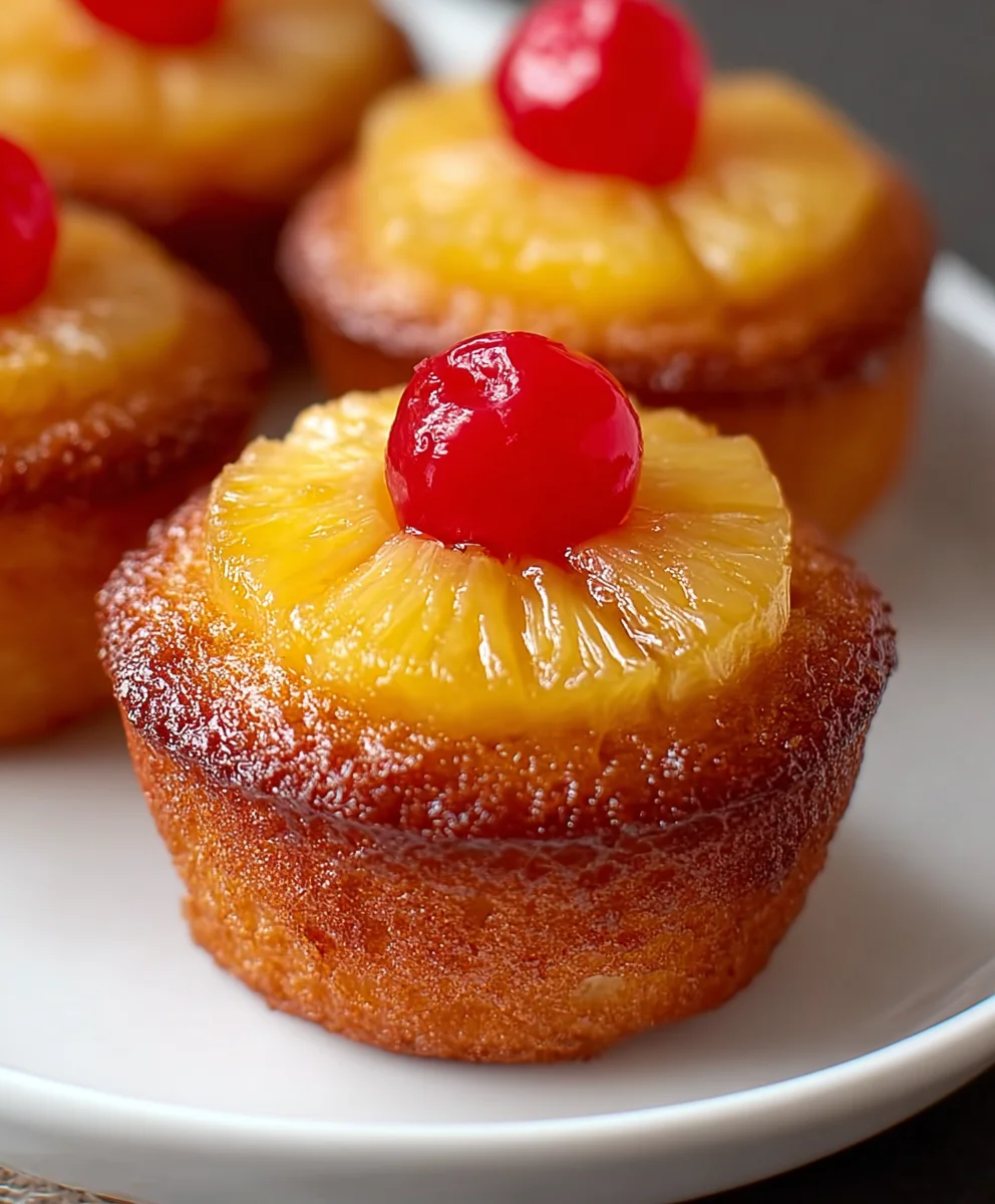 Easy Pineapple Upside Down Cupcakes-Quick Recipe