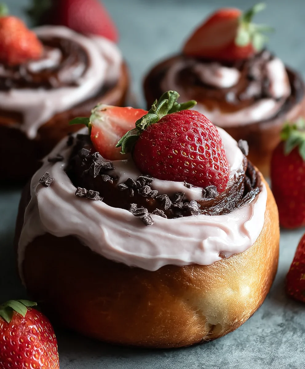 Chocolate Strawberry Rolls Cream Cheese Frosting Recipe