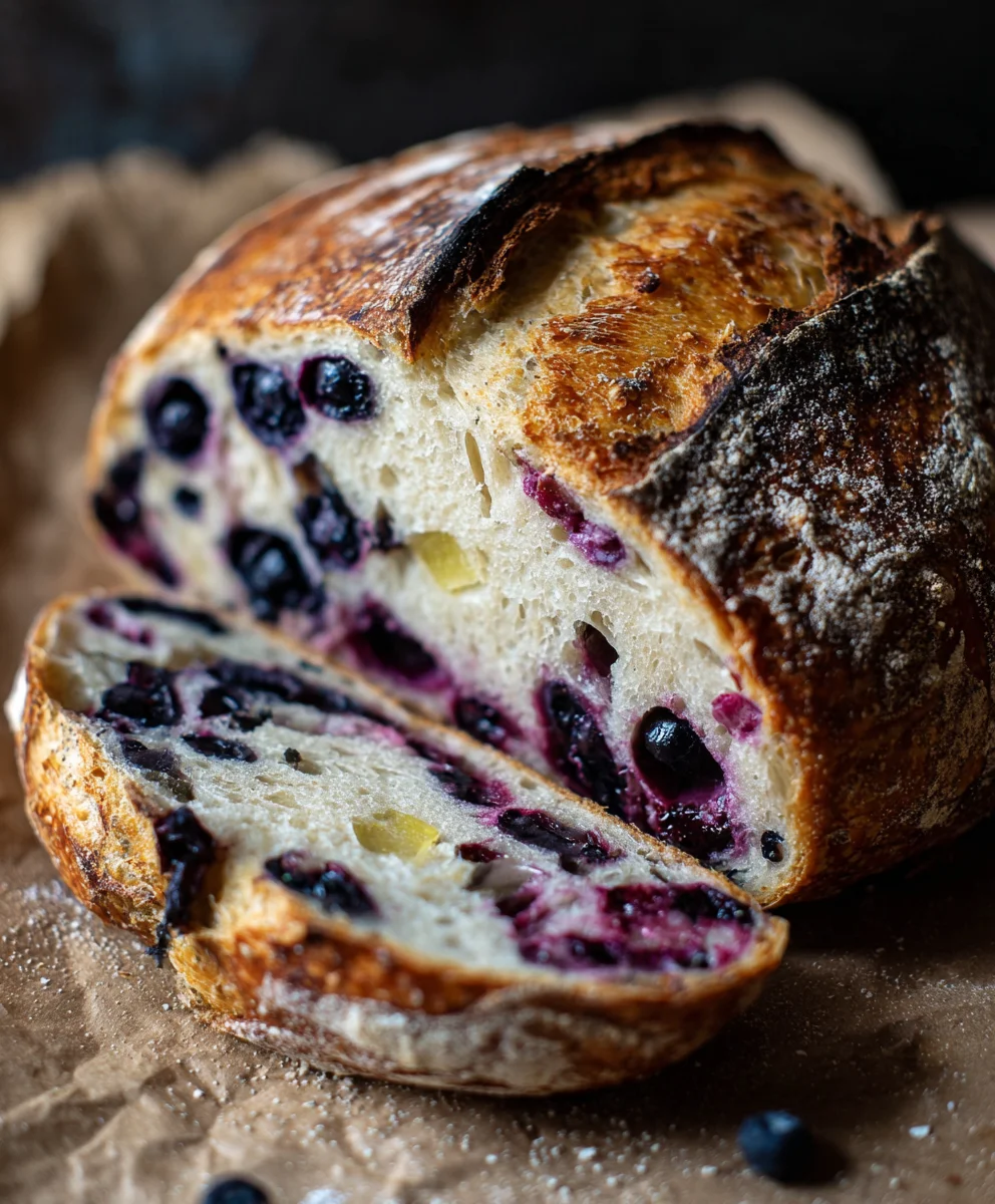 Blueberry Lemon Sourdough Bread-Sweet Tart Flavor