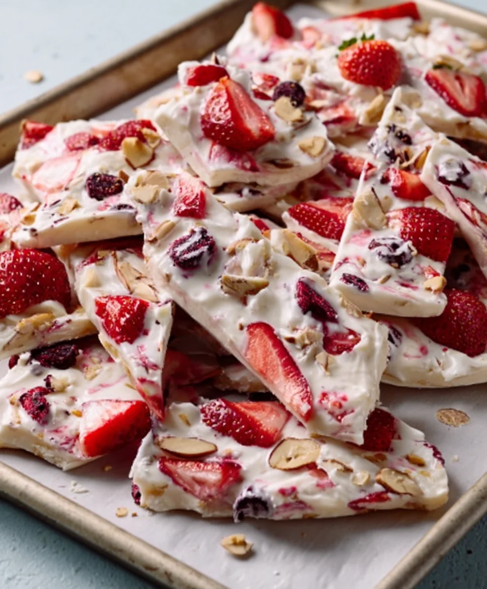 Easy Frozen Yogurt Bark Recipe - Refreshing Treat