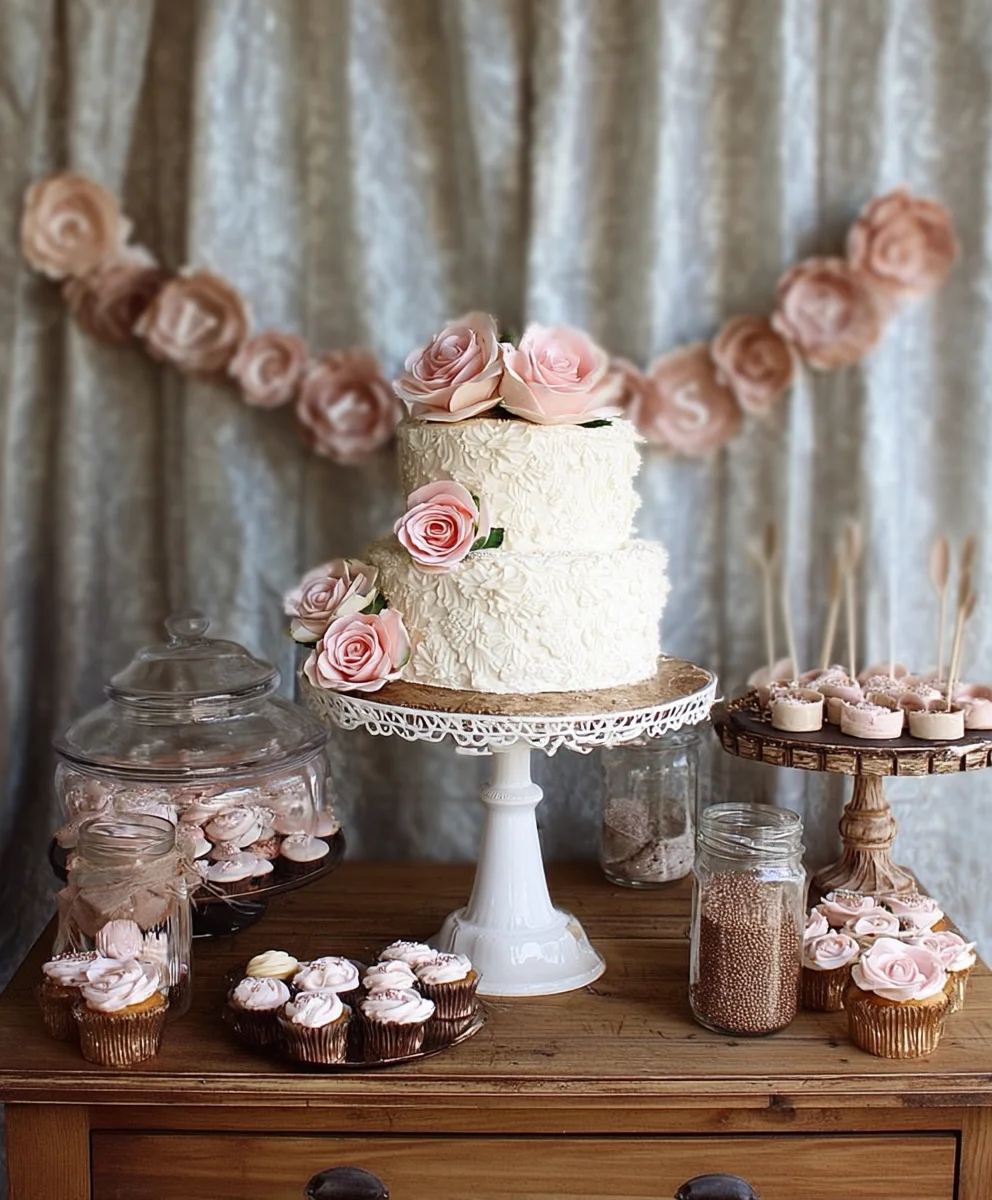 Vintage Wedding Dessert Table - Sweet & Elegant Ideas