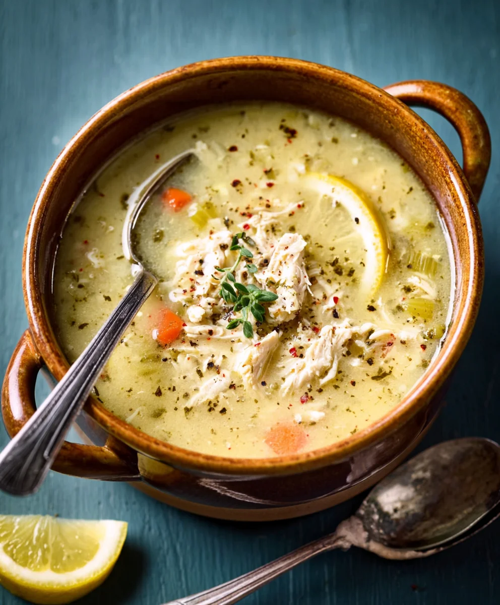 Greek Lemon Chicken Soup - Cozy Comfort Food