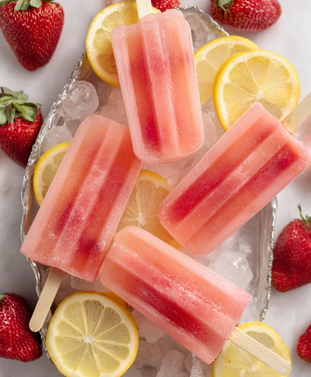 Refreshing Strawberry Lemonade Popsicles Recipe
