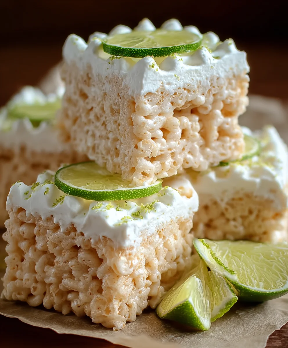 Key Lime Pie Rice Treats - Sweet Citrus Dessert