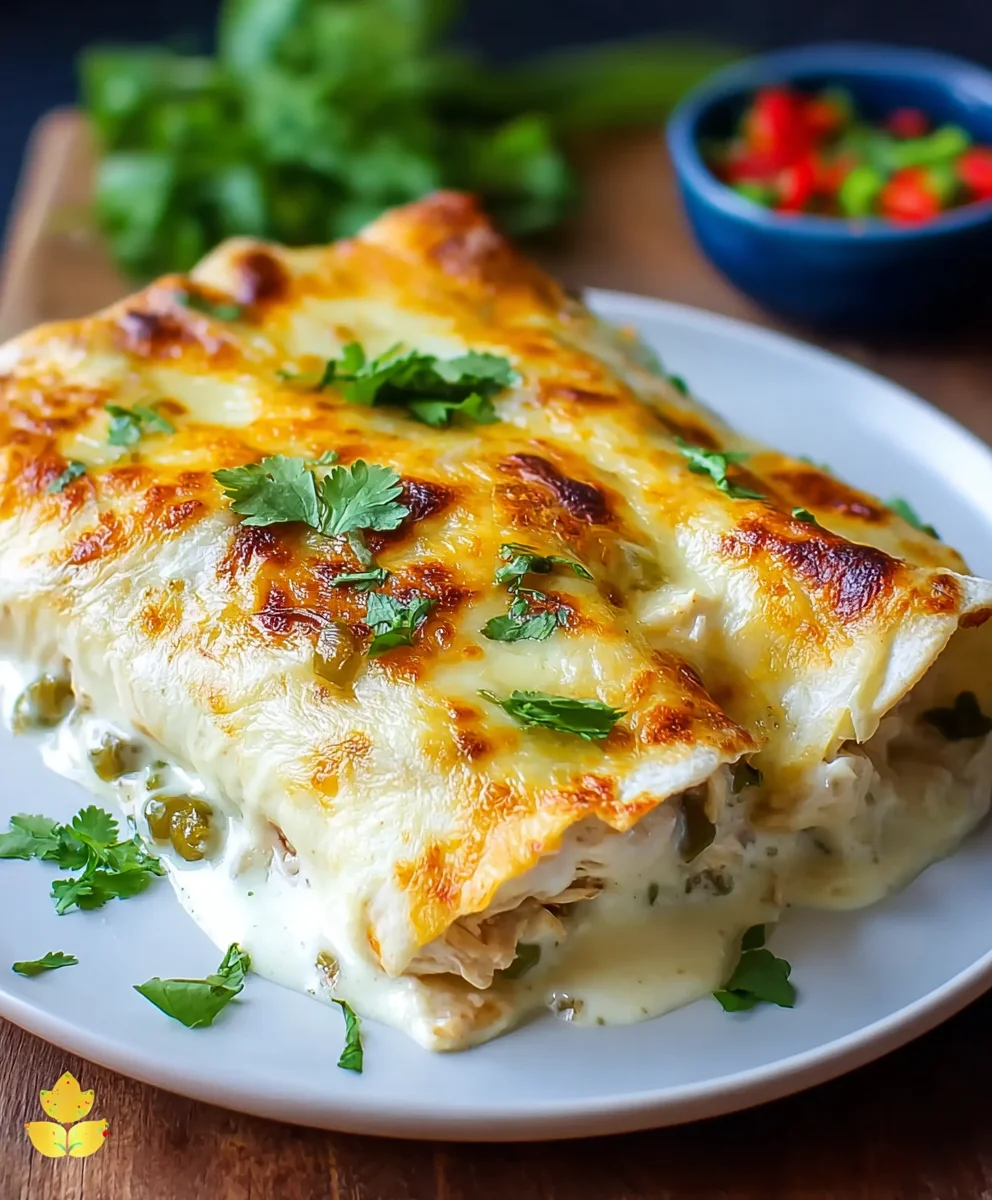 Easy White Chicken Enchiladas-Quick & Creamy Dinner