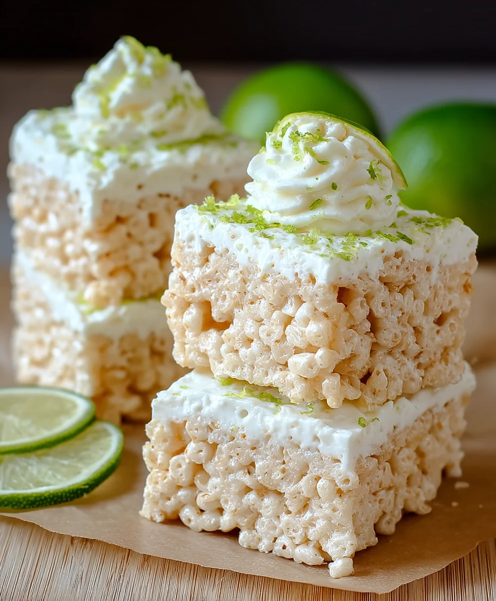 Key Lime Pie Rice Treats - Sweet Citrus Dessert