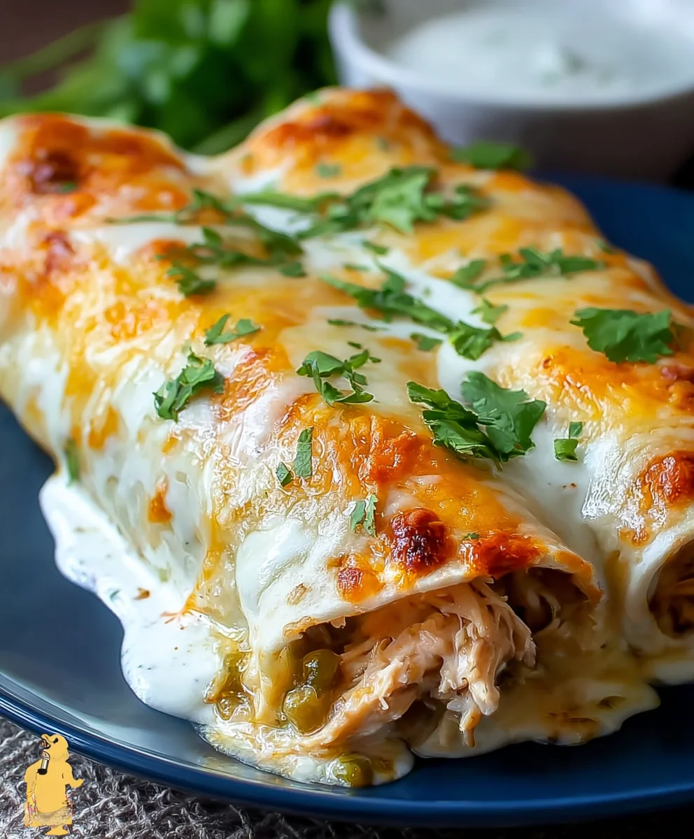 Easy White Chicken Enchiladas-Quick & Creamy Dinner