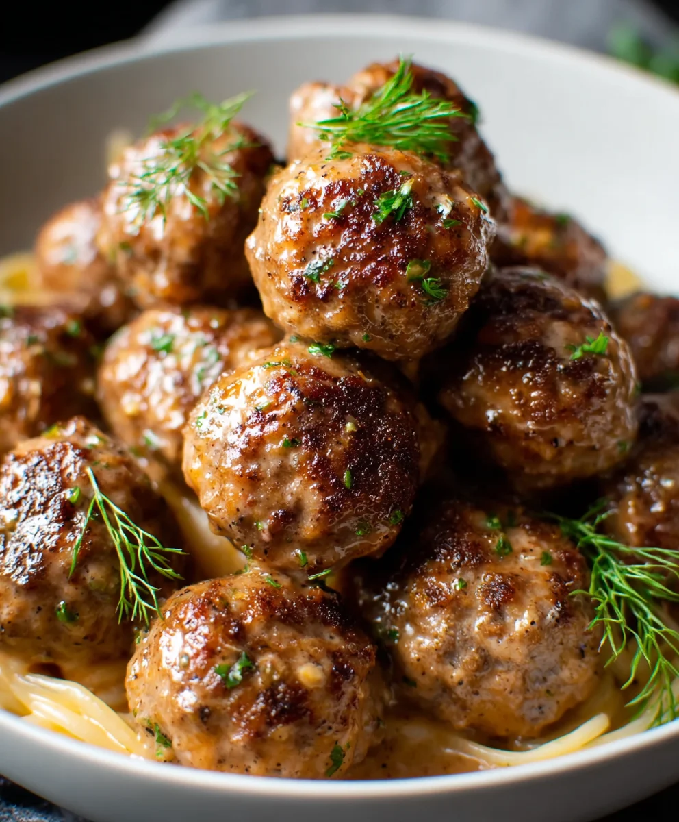 Beef Apple Meatballs - Sweet Savory Easy Recipe
