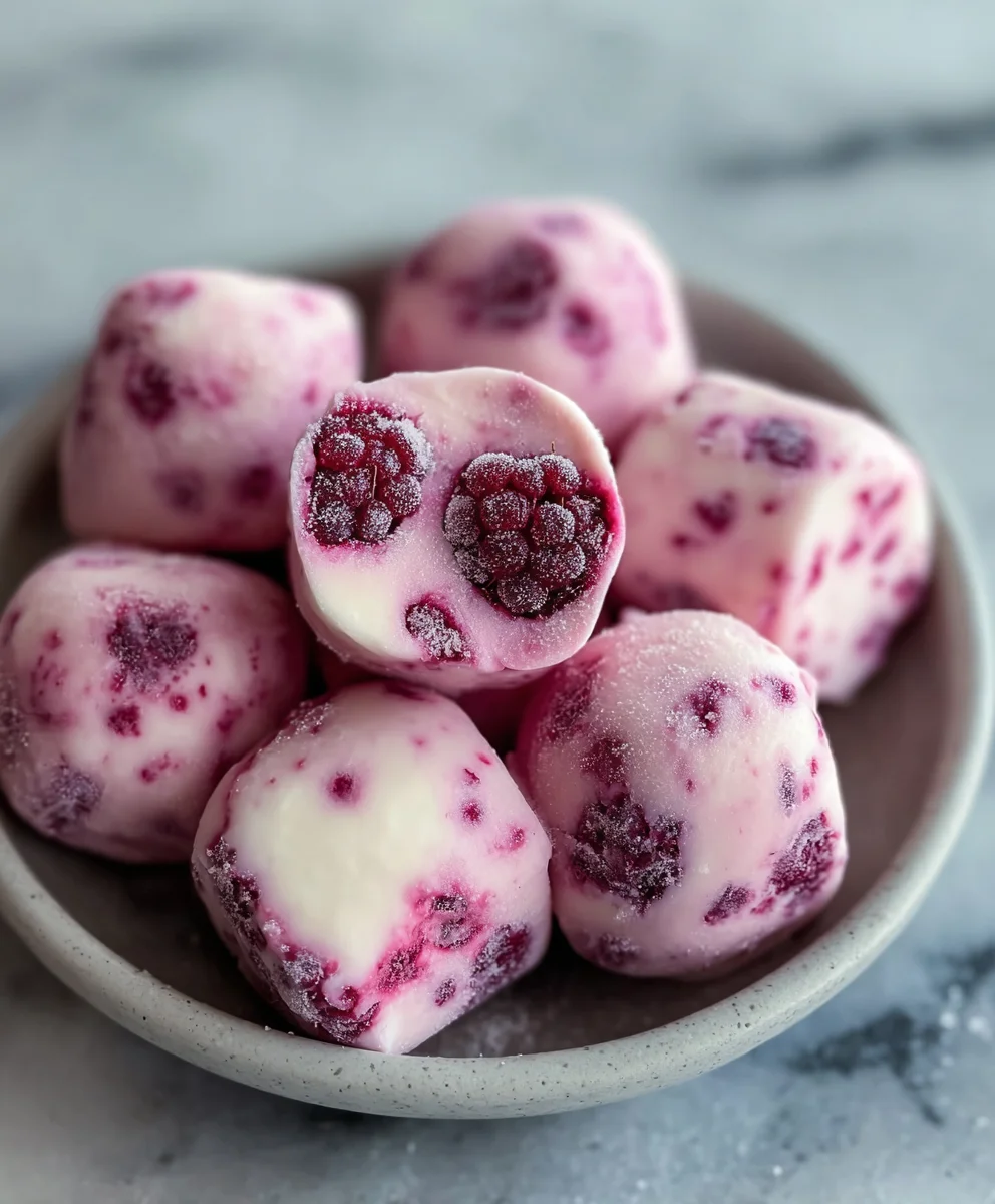 Easy Frozen Yogurt Bites Recipe-Healthy Dessert Treat