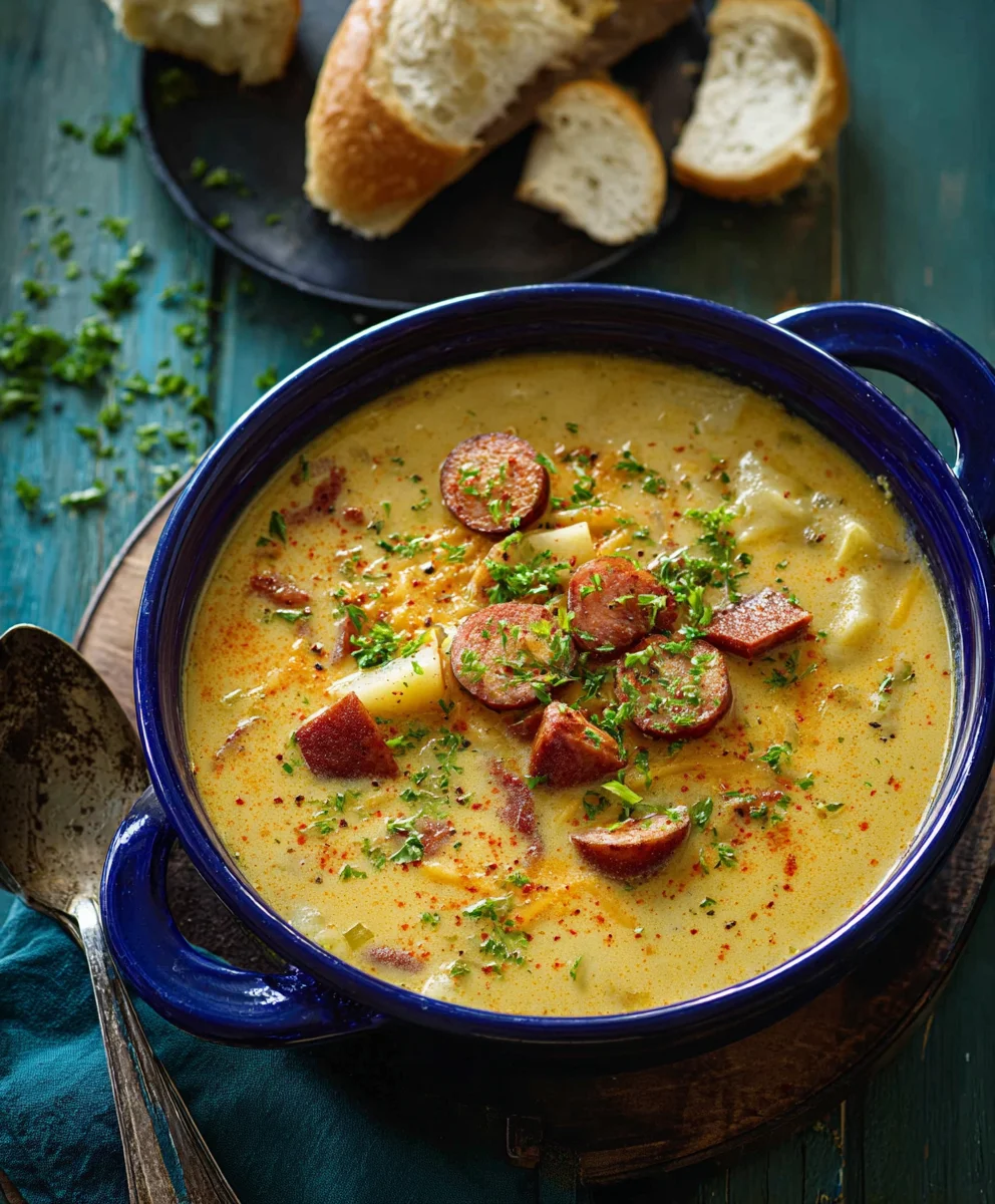 Spicy Cajun Potato Soup - Hearty & Flavorful