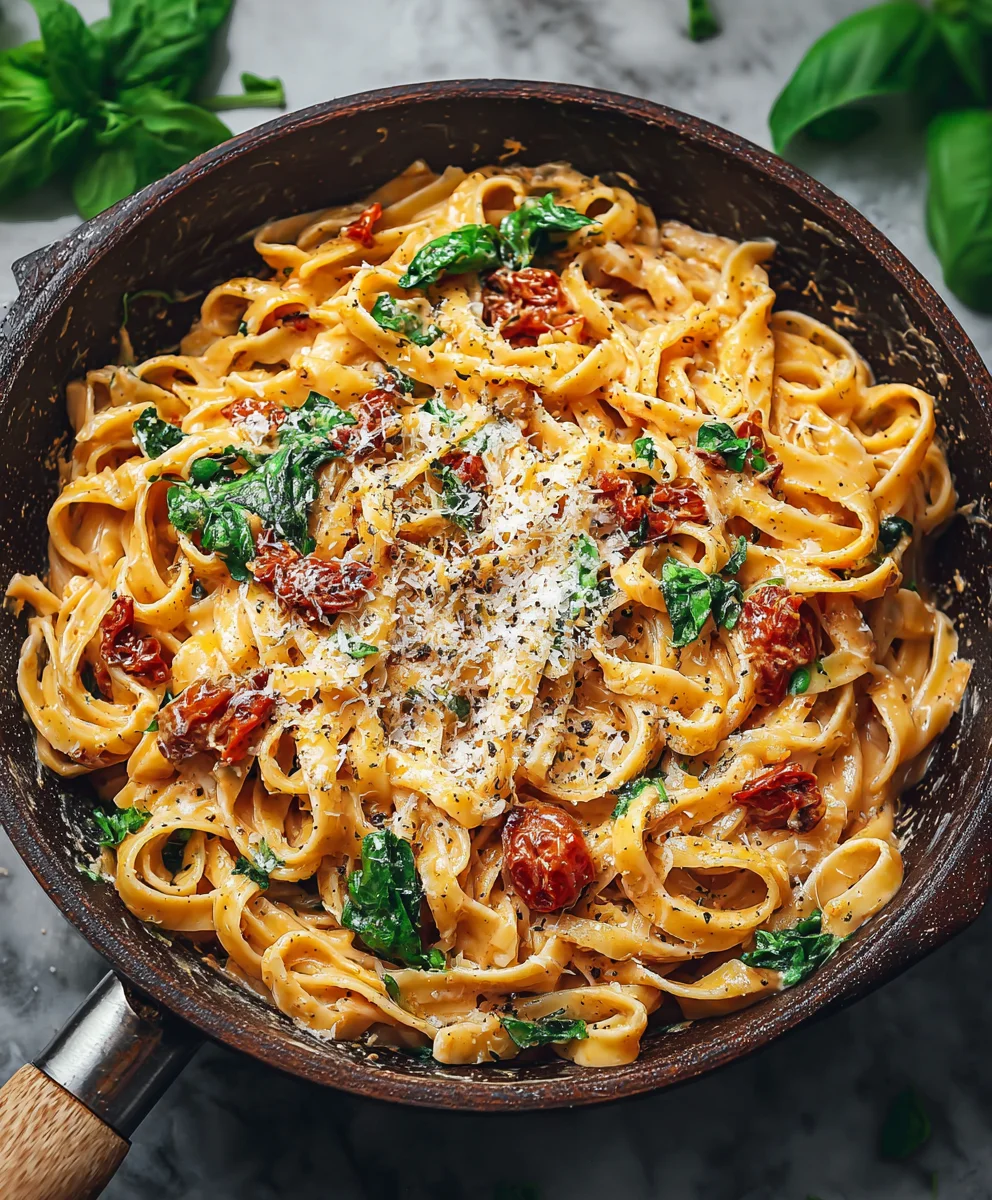 Creamy Vegan Sun Dried Tomato Pasta Recipe