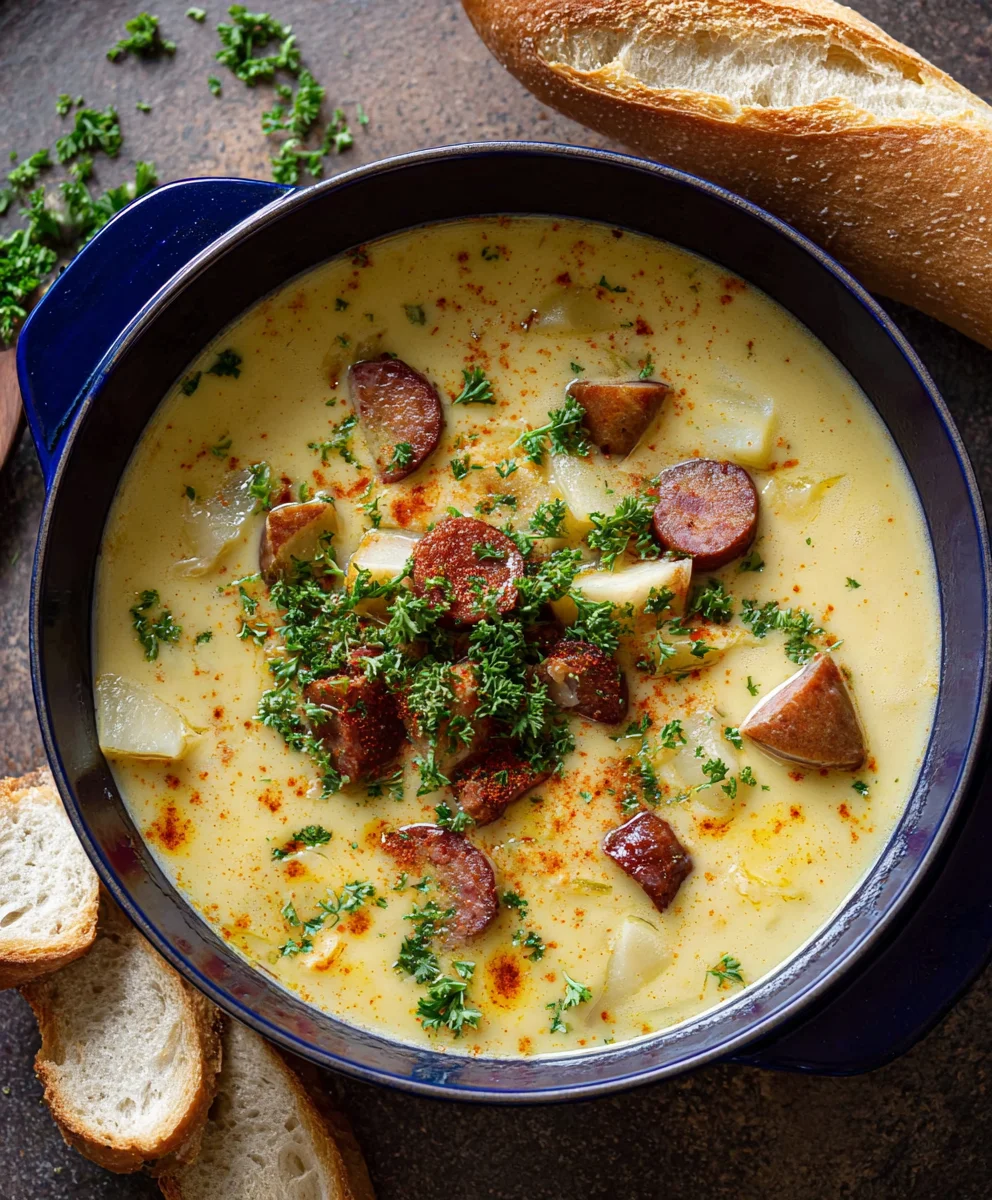 Spicy Cajun Potato Soup - Hearty & Flavorful