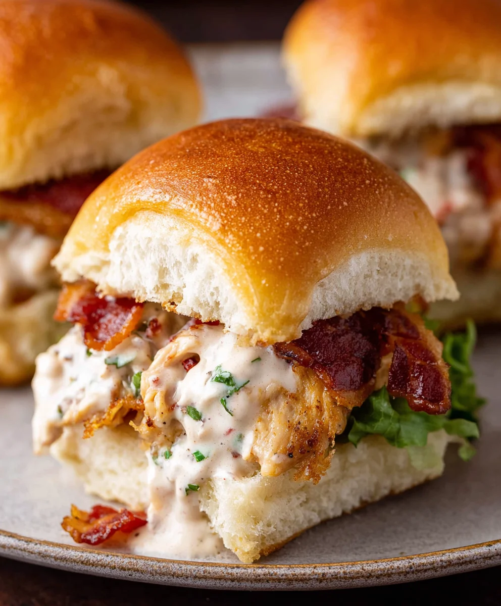 Chicken-Beef-Beef Bacon Ranch Sliders Recipe