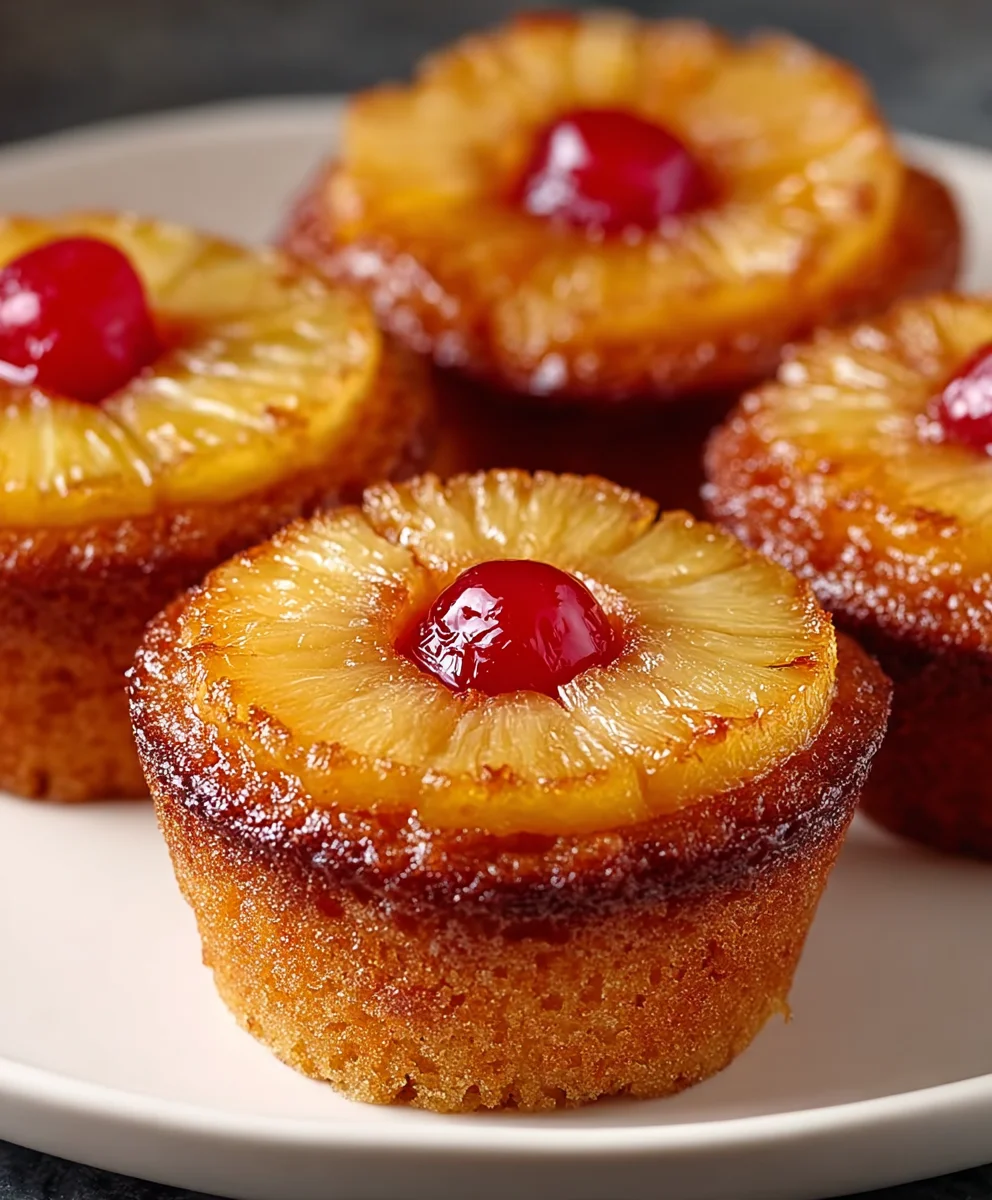 Easy Pineapple Upside Down Cupcakes-Quick Recipe
