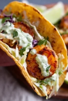 Cilantro Lime Shrimp Tacos with Creamy Slaw