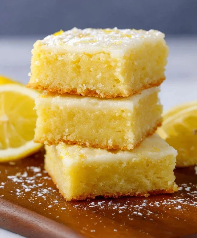 Easy Lemon Brownies Recipe