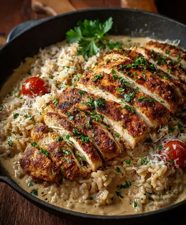 High Protein Creamy Cajun Chicken Rice