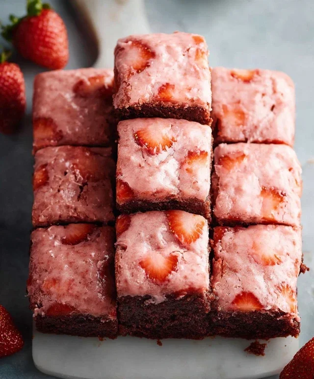 Strawberry Brownies