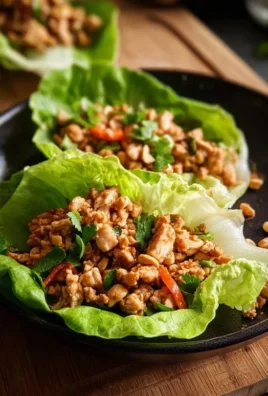Thai Chicken Lettuce Wraps