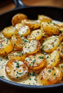 Creamy Garlic Sauce Potatoes