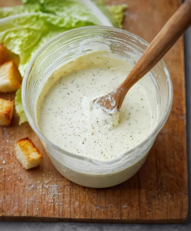 Caesar Salad Dressing (Classic, Creamy & 5 Minutes) 🥗