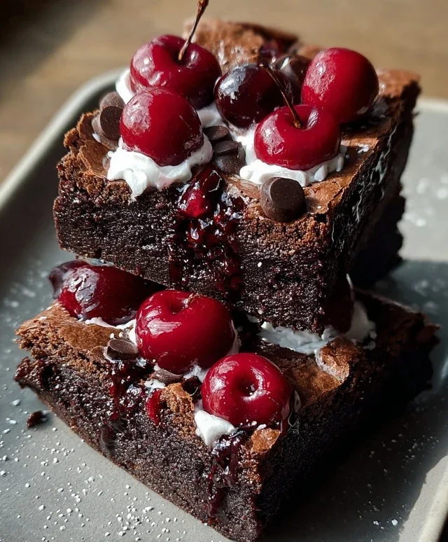 Small-Batch Black Forest Brownies