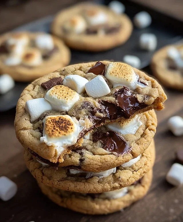 S'mores Cookies and Cream Cookies
